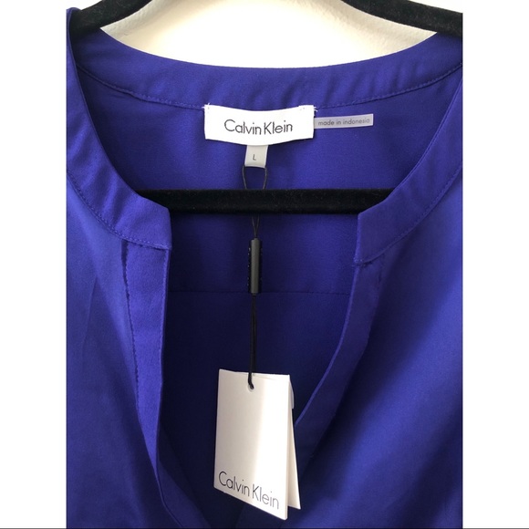 Royal Blue Calvin Klein Blouse - Picture 5 of 6